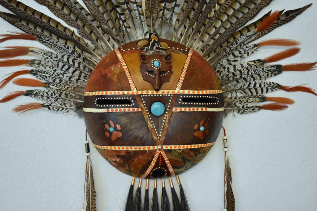 Wolf Spirit Mask close up sm