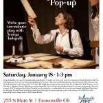 Playwriting Pop-up Workshop - Jan. 18th